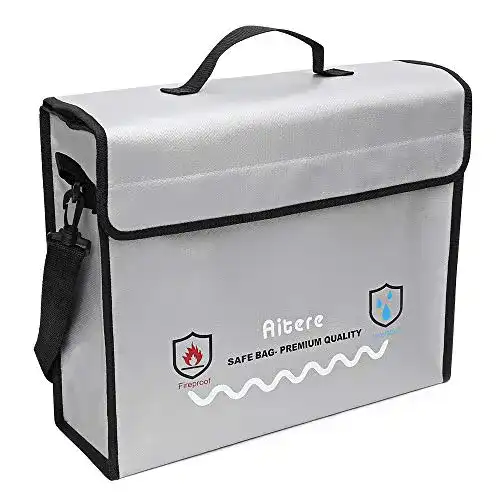 Feuerfeste Dokumententasche Aitere 39 x 13 x 31cm wasserdicht