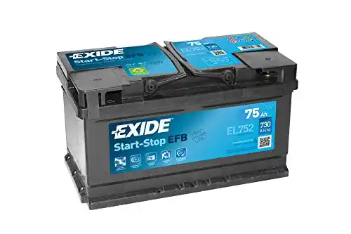 Autobatterie 75Ah Exide EL752 Start Stop EFB
