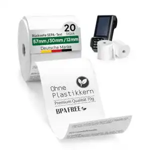 EC-Rolle Coreless – 20x EC-Thermorollen à 57mm x 30mm x 12mm