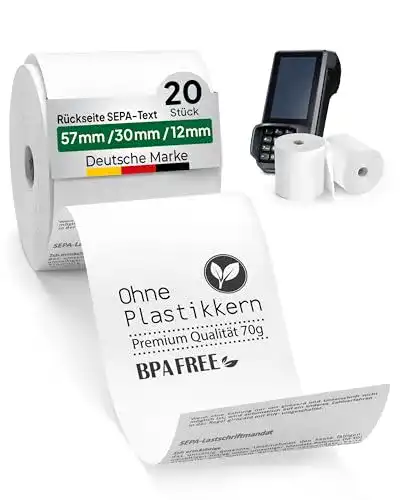 EC-Rolle Coreless – 20x EC-Thermorollen à 57mm x 30mm x 12mm