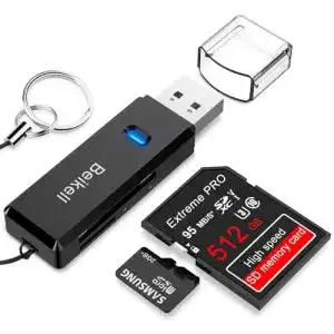 Kartenlesegerät Beikell USB 3.0 Kartenleser, Highspeed SD/Micro