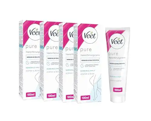 Die beste Enthaarungscreme Veet 4er Pack sensitiv seidig glatte Beine 4x100ml 2026 Test Bestseller Enthaarungscreme Veet 4er Pack sensitiv seidig glatte Beine 4x100ml