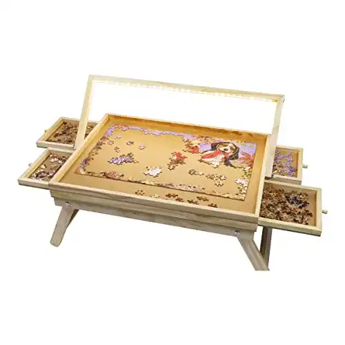 Puzzle-Tisch genialo Premium mit LED