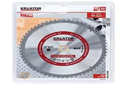 Kreissägeblatt 254×30 mm Kreator KRT020505 Sierra Disco Multi