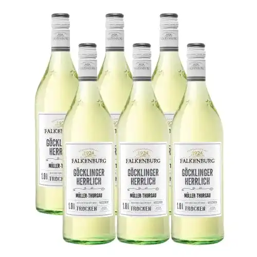 Die beste Weißwein (trocken) Falkenburg Müller Thurgau Göcklinger 6 x 1 l 2026 Test Bestseller Weißwein (trocken) Falkenburg Müller Thurgau Göcklinger 6 x 1 l