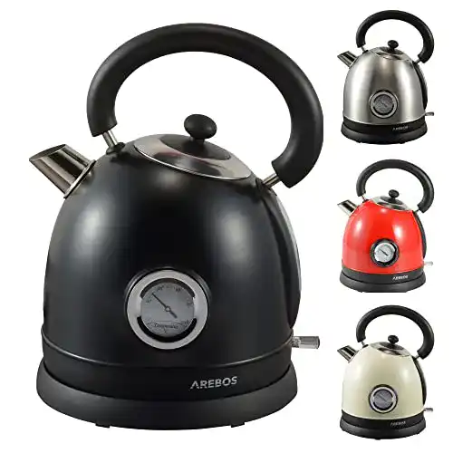 Wasserkocher 3.000 Watt Arebos Wasserkocher Retro Design 1,8L