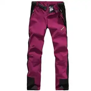 Softshellhose Micosuza Damen Fleece Wanderhose Winddicht