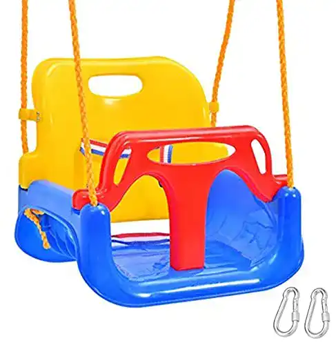 Babyschaukel outdoor Emwel, 3 in 1 Kinderschaukel Indoor