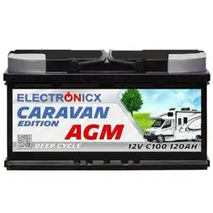 AGM-Batterie Wohnmobil Electronicx Caravan Edition V2, 120 AH