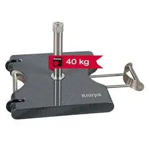 Sonnenschirmständer mit Rollen Knirps Trolley Granitsockel 40 kg