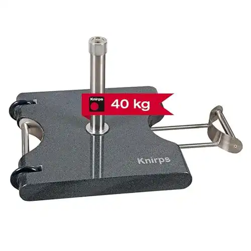 Sonnenschirmständer mit Rollen Knirps Trolley Granitsockel 40 kg