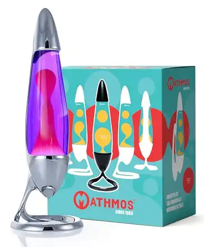 Lavalampe Mathmos Neo für Kinder und Erwachsene in Chrom