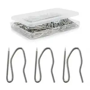 Gardinenhaken The Bead Shop, Metall Stifthaken, 50er Pack