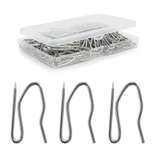 Gardinenhaken The Bead Shop, Metall Stifthaken, 50er Pack