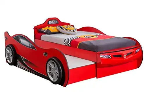 Autobett Froschkönig24 Cilek RACECUP Ausziehbett Rennfahrer