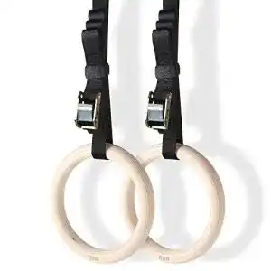 Turnringe GHB Gym Ringe Holz Gymnastikringe Trainingsringe