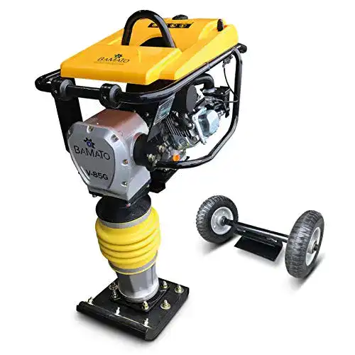 Vibrationsstampfer BAMATO /V-85G mit Fahrwerk, Benzinmotor