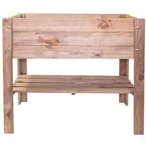 Hochbeet (Holz) mgc24 ® Hochbeet – Kiefernholz Dunkelbraun