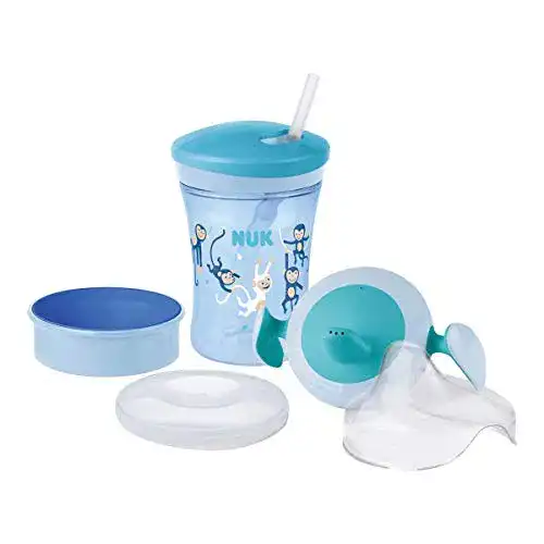 Trinklernbecher NUK 3-in-1 Trinklernset mit Trainer Cup