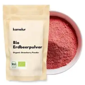 Fruchtpulver Kamelur Bio Erdbeerpulver gefriergetrocknet – 250g