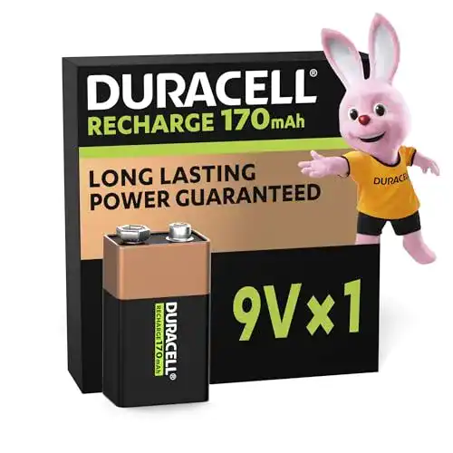 9V-Akku Duracell Rechargeable 9V 170 mAh Block Akku 6HR61