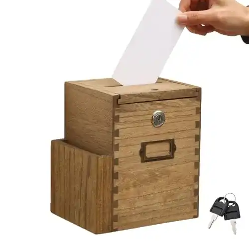 Wahlurne KIRIGEN Hölzerne Vorschlagsbox Spenden