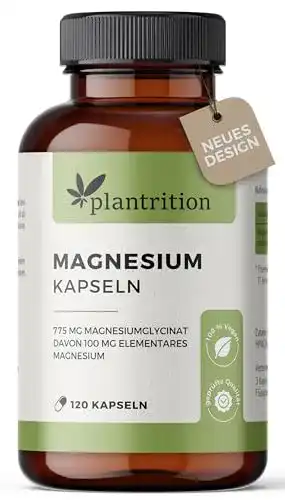 Magnesium-Tabletten plantrition Magnesium Kapseln, 120 Kapseln