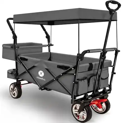 Bollerwagen mit Dach Miweba Faltbarer Bollerwagen MB-20 für Kinder