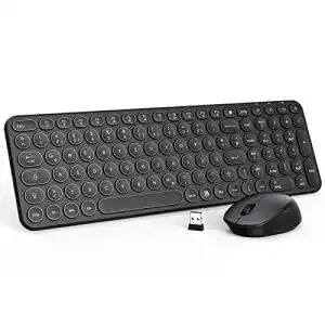 Funktastatur mit Touchpad TedGem Tastatur Maus, 2.4G Wireless