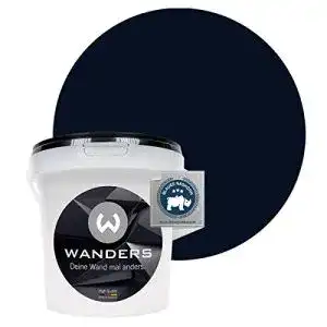 Wandfarbe Schwarz Wanders24 ®️ Tafelfarbe 1Liter, Schwarz