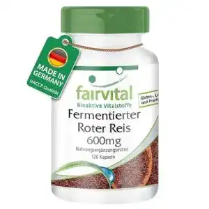 Roter-Reis-Kapseln fairvital Fermentierter Roter Reis 600mg