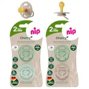 nip-Schnuller nip Cherry Green Rundsauger Schnuller 4 Stück Boy