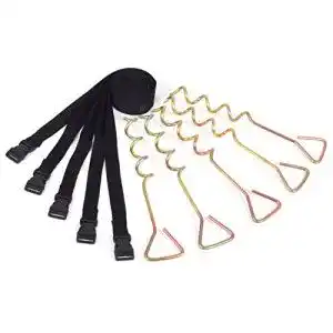 Bodenanker Ampel 24 XXL Deluxe Erdanker Set, verstellbarer Gurt