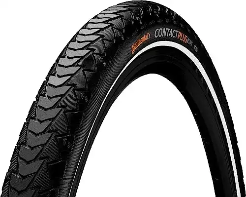 Fahrradreifen Continental Contact Plus , Schwarz, 47/62-584