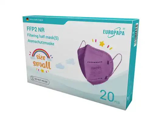 Mundschutz lila EUROPAPA ® 20x FFP2 Maske S in Kleiner Größe