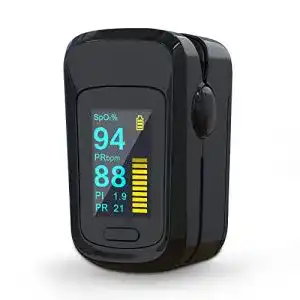 Pulsoximeter MOMMED, Finger mit Alarm, OLED Anzeige