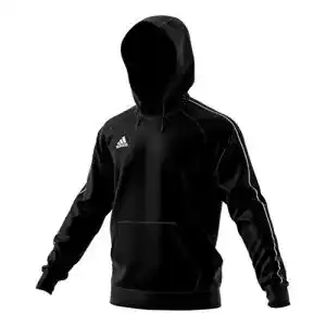 Hoodie adidas Herren CORE18 Hoody Sweatshirt, Schwarz-Weiss