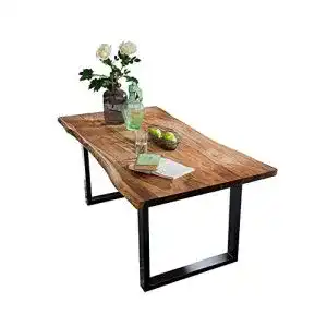 Esstisch Baumkante Junado Baumkantentisch Quarto, Akazien-Holz
