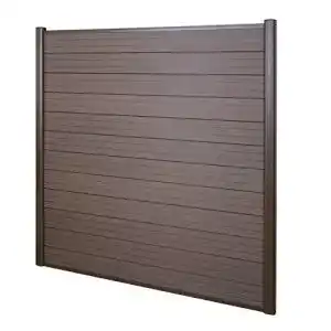 Sichtschutzzaun Mendler WPC-Sichtschutz Sarthe, 1,90m braun