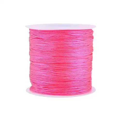 Nylonfaden Haofy Nylonschnur, 100m x 0,8mm Nylon, Rosa