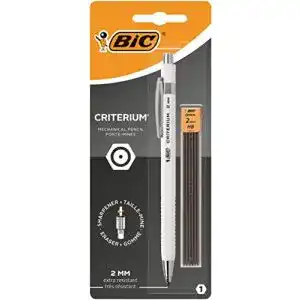 Druckbleistift BIC Criterium 2 mm HB, 1er Blister + 6 Nachfüllminen
