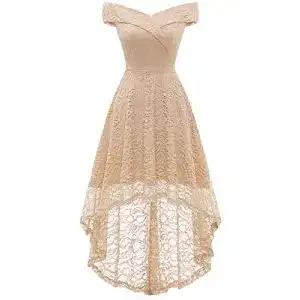 Ballkleid Homrain Damen Festliche Cocktailkleid Floral
