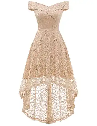 Ballkleid Homrain Damen Festliche Cocktailkleid Floral
