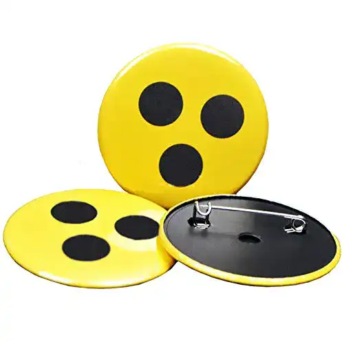 Blindenabzeichen PazCaz MADE IN GERMANY, 3 Hochwertige