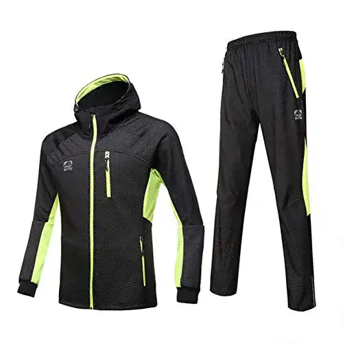 Die beste Fahrradbekleidung d.Stil Herren Set Langarm Fleece mit Kapuze 2026 Test Bestseller Fahrradbekleidung d.Stil Herren Set Langarm Fleece mit Kapuze