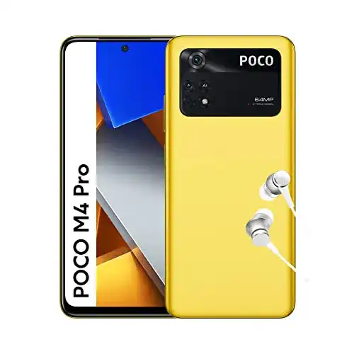 Smartphone 128GB Xiaomi POCO M4 Pro + Kopfhörer, 6 + 128 GB