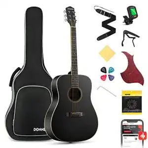 Donner-Gitarre Donner Gitarre Akustik Kit Einsteiger 4/4