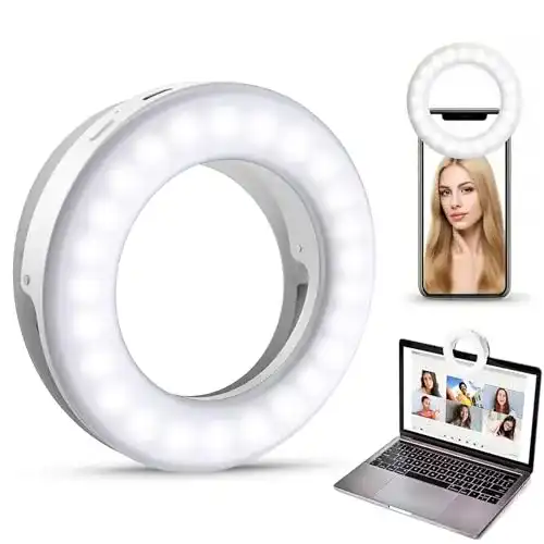 Ringlicht Handy Criacr Selfie Licht, 40 LED Ringleuchte