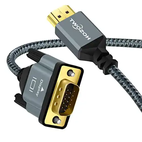 VGA-HDMI-Adapter Twozoh HDMI auf VGA Kabel 1,5M, Gehäuse