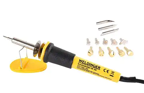 Brandmalkolben WELDINGER -Set BK 300, 3 Brandmalerei-Spitzen